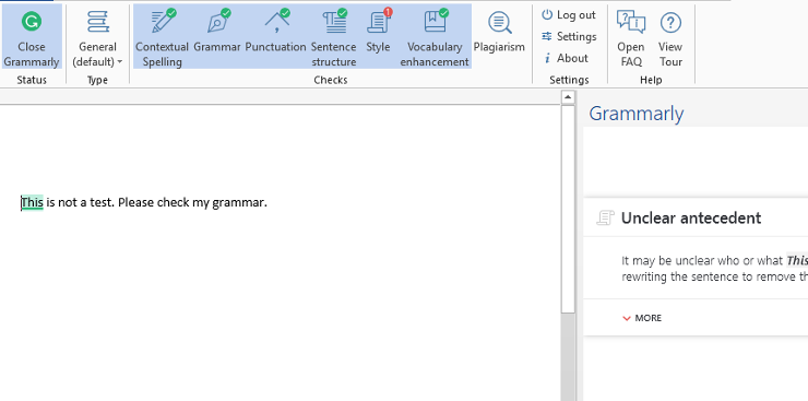install free grammarly for word